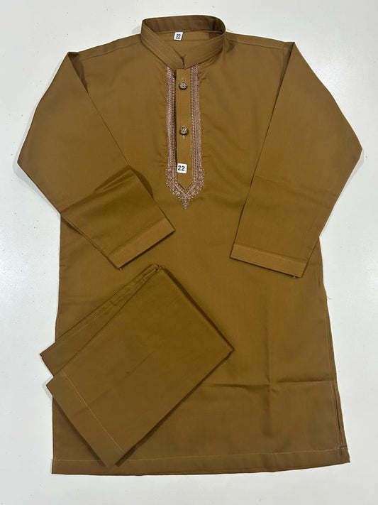 Camel Mustard Kurta & Trouser Set | Boys Kids Wear – Twinkle Togs