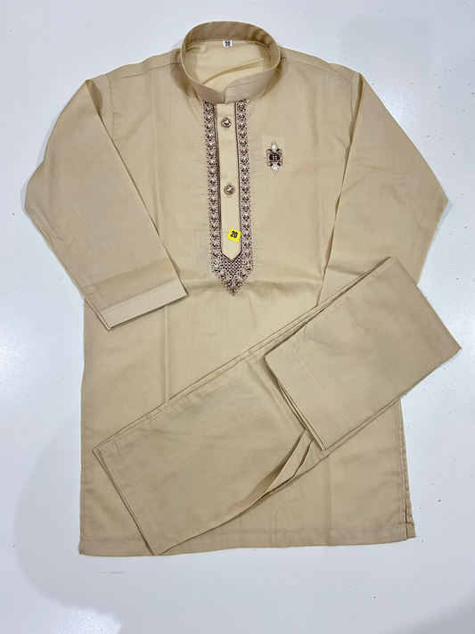 Cream Kurta & Trouser Set | Kids Wear – Twinkle Togs