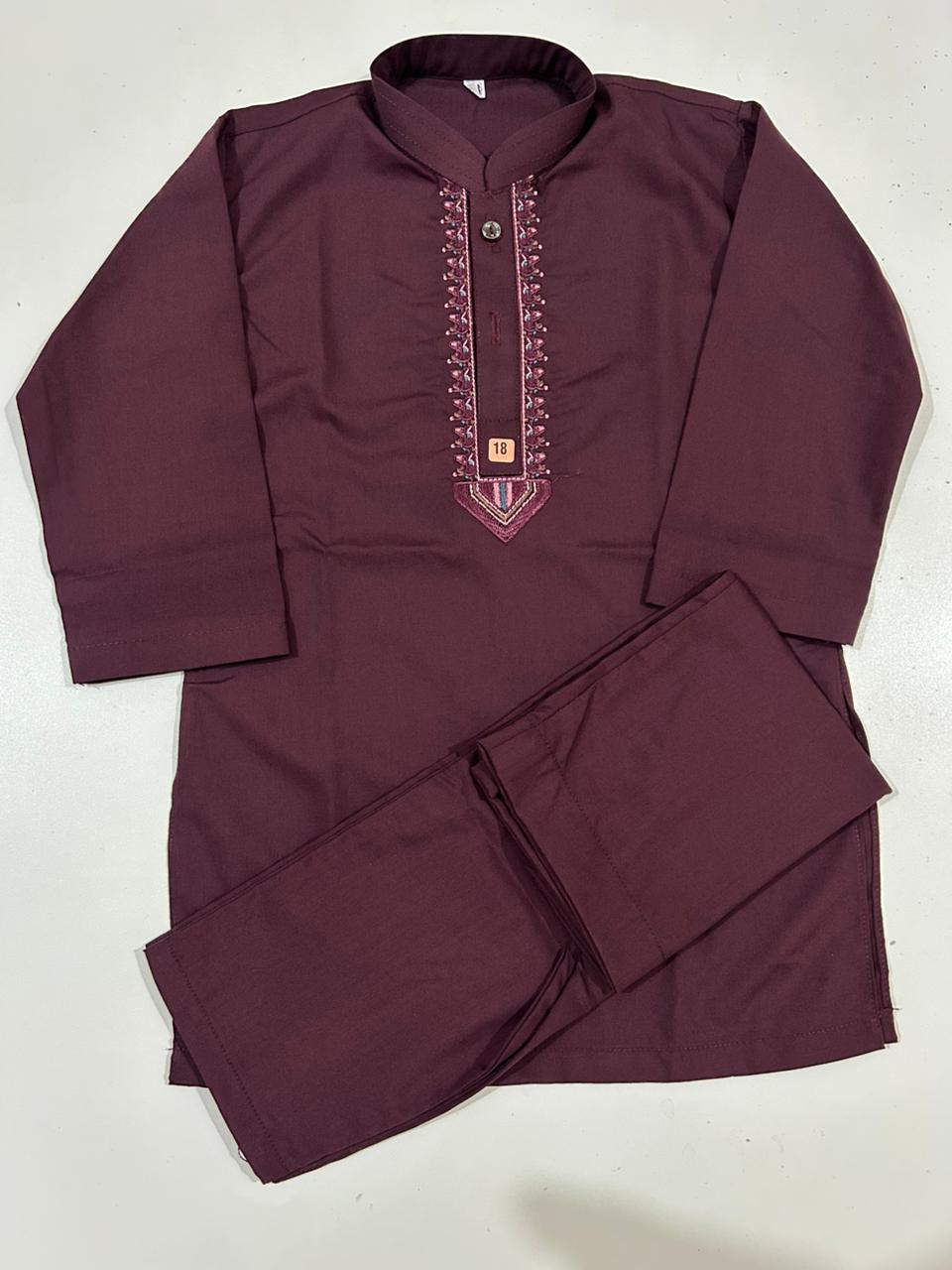 Maroon Kurta & Trouser Set | Boys (Ages 1–14 Years) – Twinkle Togs