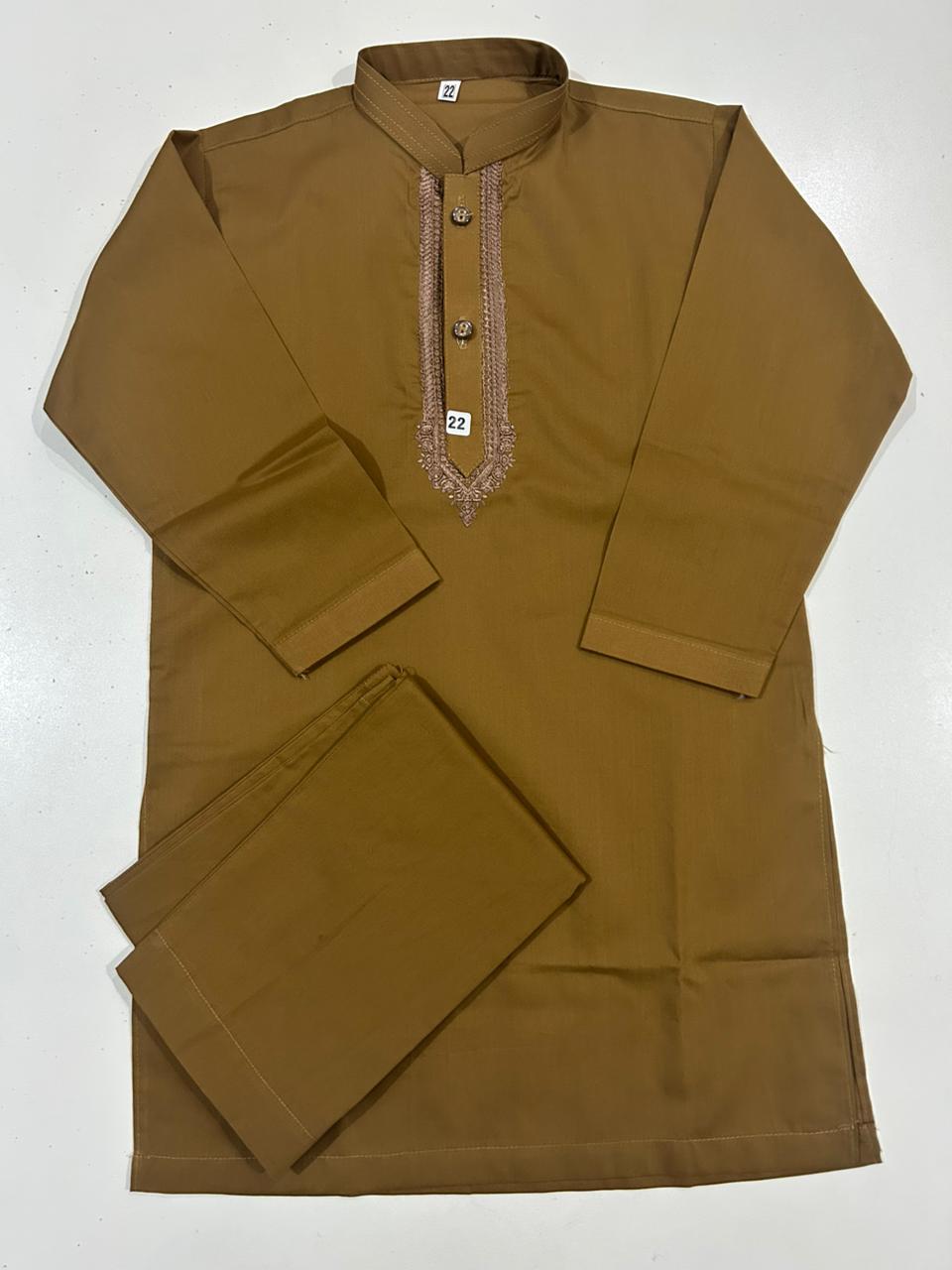 Camel Mustard Kurta & Trouser Set | Boys Kids Wear – Twinkle Togs