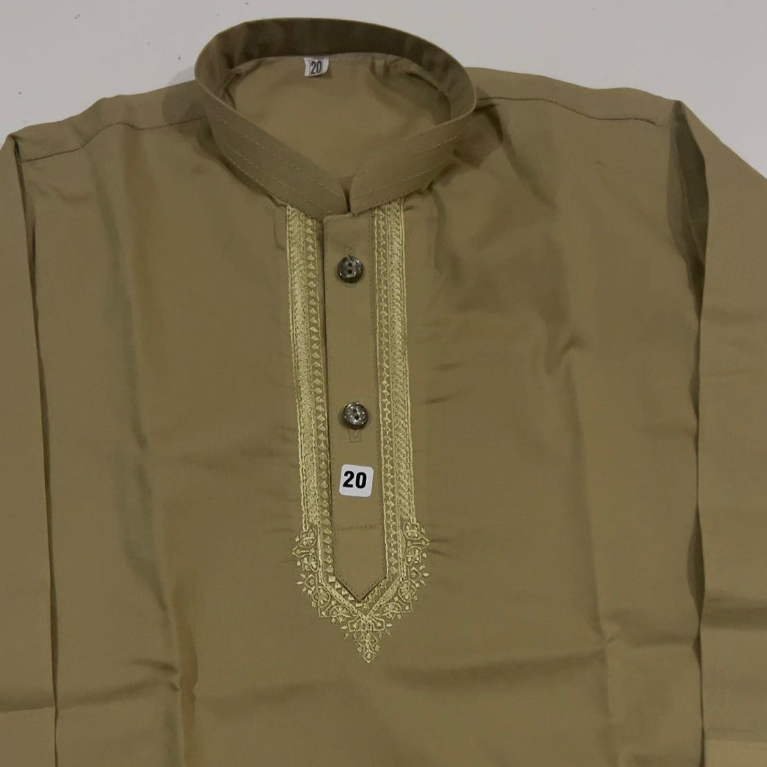 Dark Khaki Kurta & Trouser Set | Boys Kids Wear – Twinkle Togs