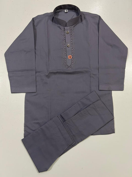 Lavender Grey Kurta & Trouser Set | Boys Festive Wear – Twinkle Togs
